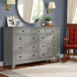 Woodside 9 Drawer 66" W Dresser