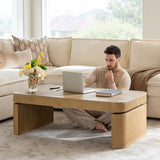 Electric Standing Coffee Table Desk with Storage