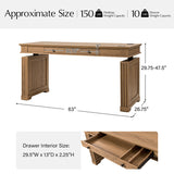 Farmhouse Electric Adjustable Standing Desk