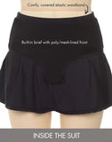 Chlorine Resistant Side Slit Swim Skirt