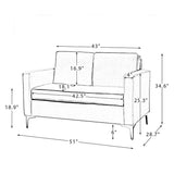 Jovina Velvet Loveseat