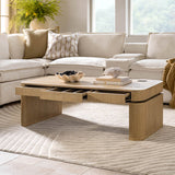 Electric Standing Coffee Table Desk with Storage