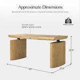 Fluted  Adjustable Standing Desk
